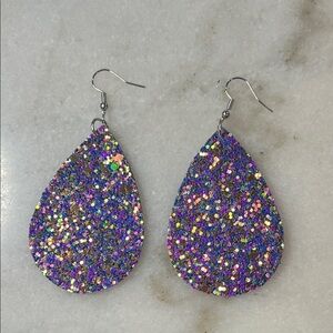 Sparkling Boho Multicolor Teardrop Novelty Earrings